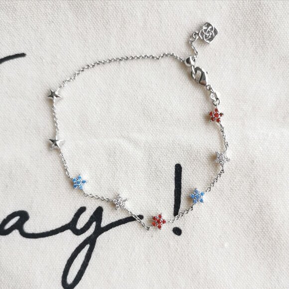 Kendra Scott Chain Bracelet - Sierra Star - Crystal Silver - Picture 3 of 5